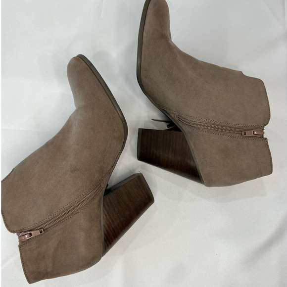 Carlos Santana Tempe Fringe Leather Gray/Tan Ankle Booties Size 9.5 - Picture 8 of 8